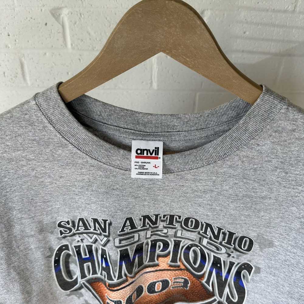 Vintage San Antonio Spurs 2003 World Champions T-… - image 3