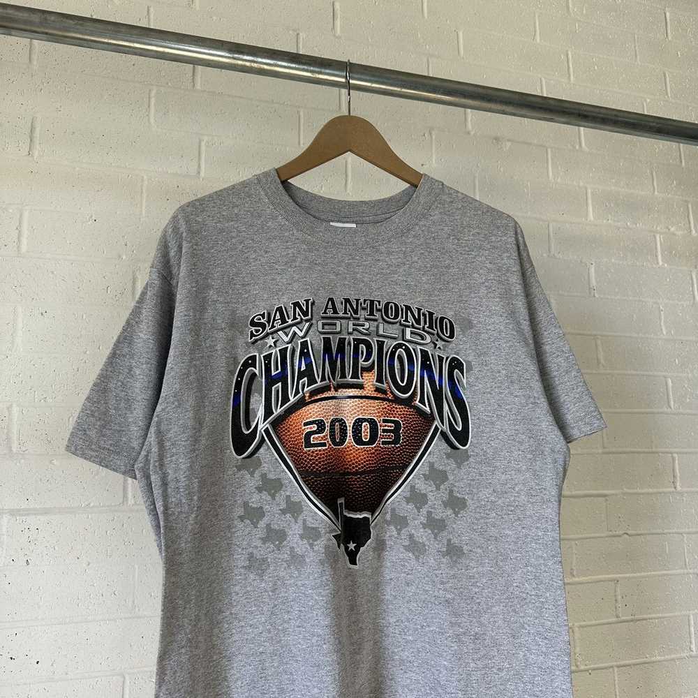 Vintage San Antonio Spurs 2003 World Champions T-… - image 4