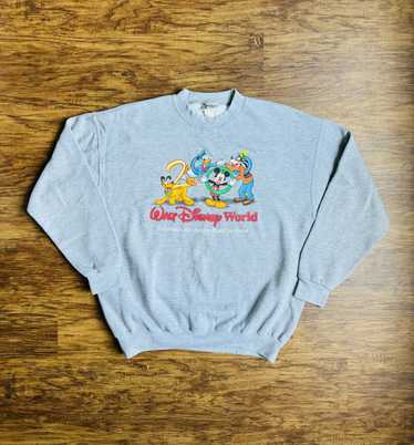 Disney Vintage 2000 Walt Disney World Gray Crewnec