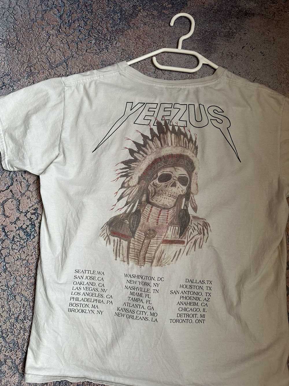 Band Tees × Streetwear × Tour Tee Yeezus Tour Kan… - image 4