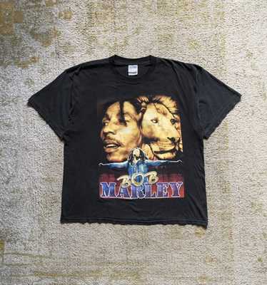 Rap Tees × Vintage Vintage Bob Marley Rap Tee Cat… - image 1