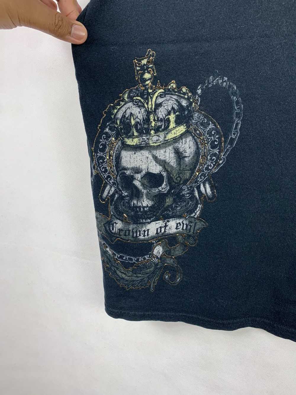 Streetwear Rare! Crown of Evil Overprint Skulls B… - image 7