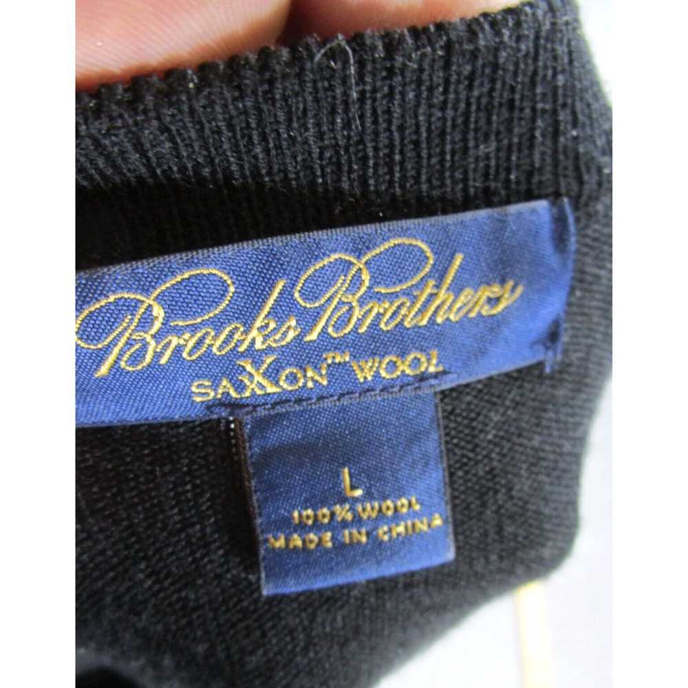 Brooks Brothers Luxurious Saxxon Wool Crew Neck S… - image 6