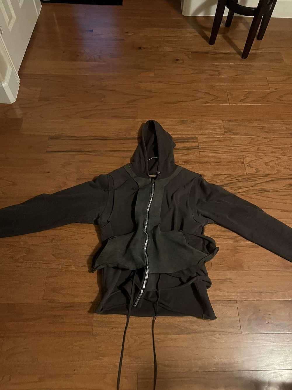 Rick Owens Aw 01’ bondage hoodie - image 4