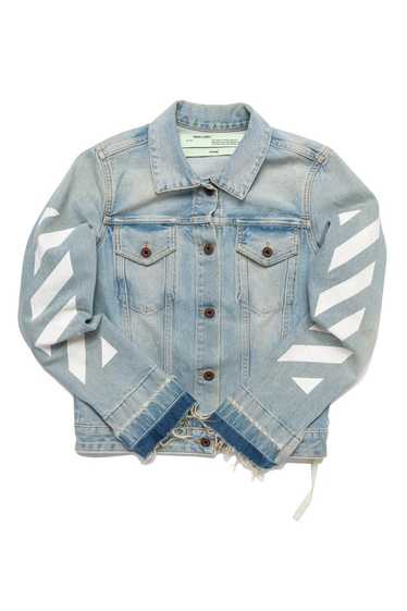 Off-White Off-White Indigo Distressed Denim Diagon