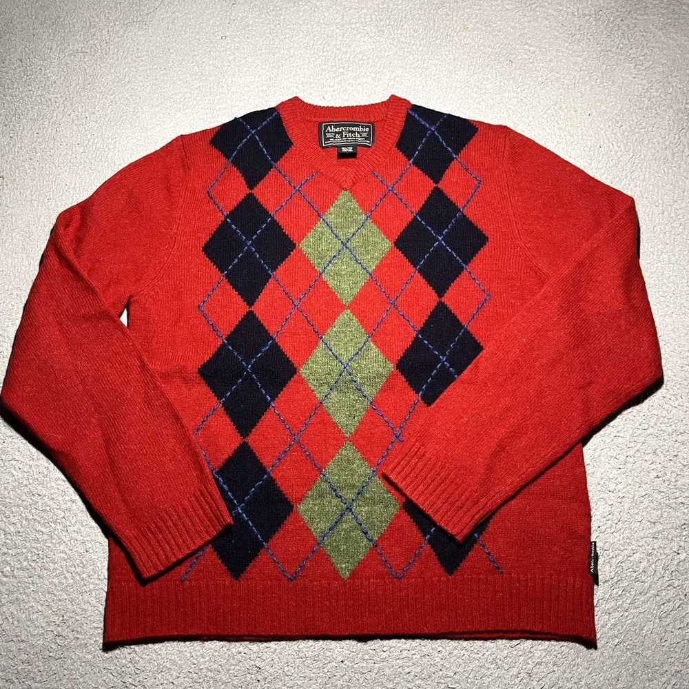 Abercrombie & Fitch Authentic Retro Argyle Shetla… - image 1