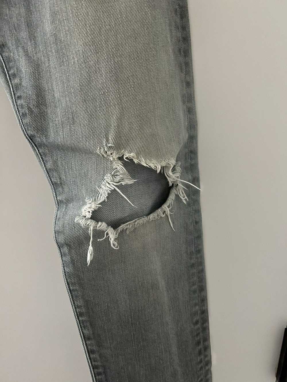 John Elliott Cast 2 Faded Distressed Denim - image 4