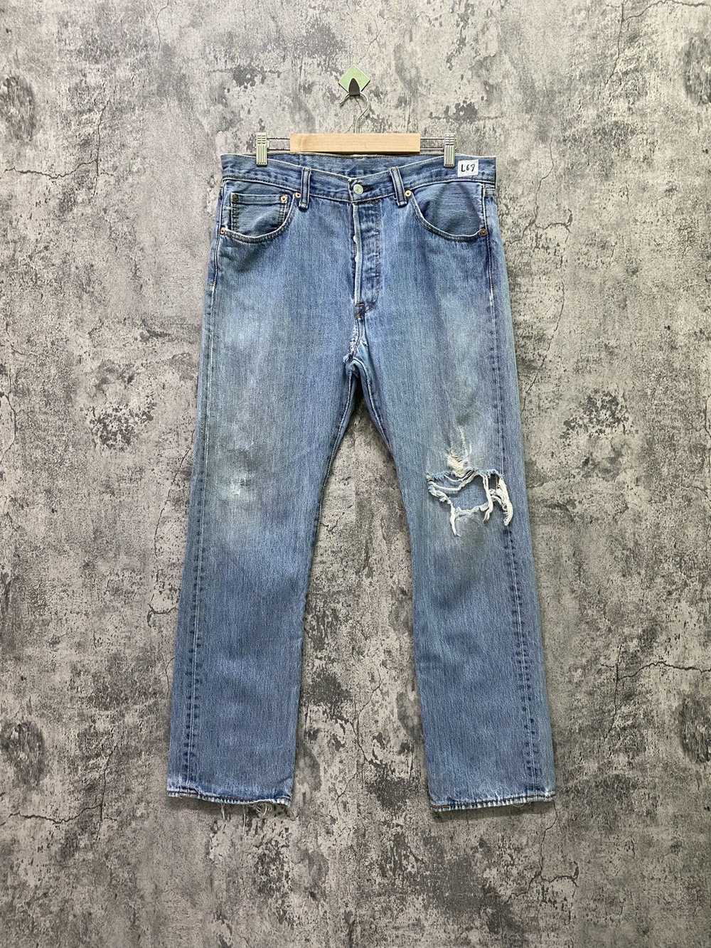 Distressed Denim × Levi's × Vintage Vintage 90s L… - image 1