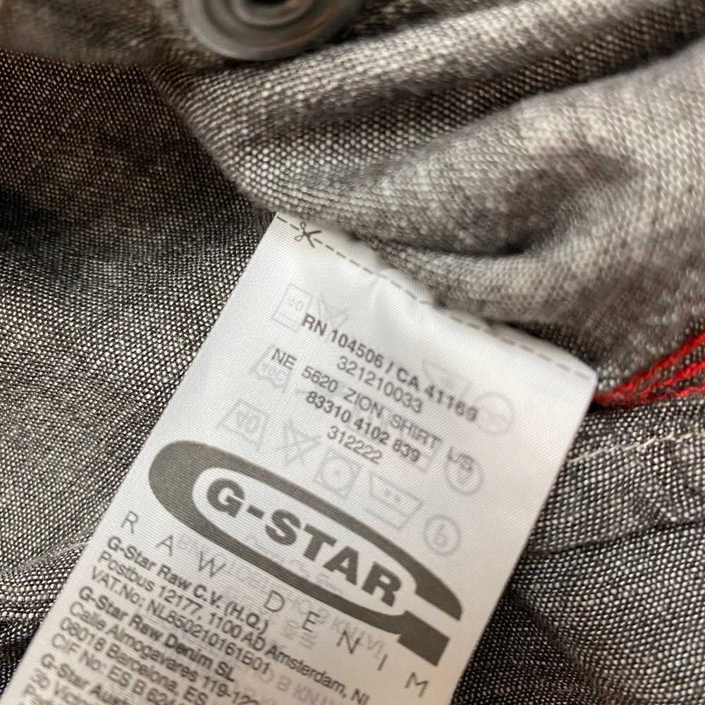 G Star Raw G Star Raw NE 5620 Zion Button Up Gray… - image 8