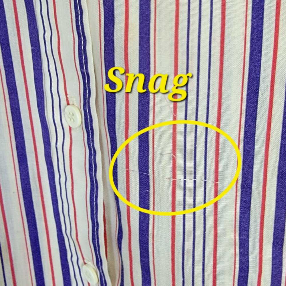 Vintage Vintage 70s Stripe Shirt Women Medium But… - image 5