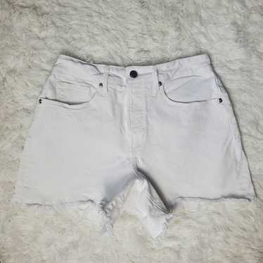 Good American Good American White Bombshell Shorts