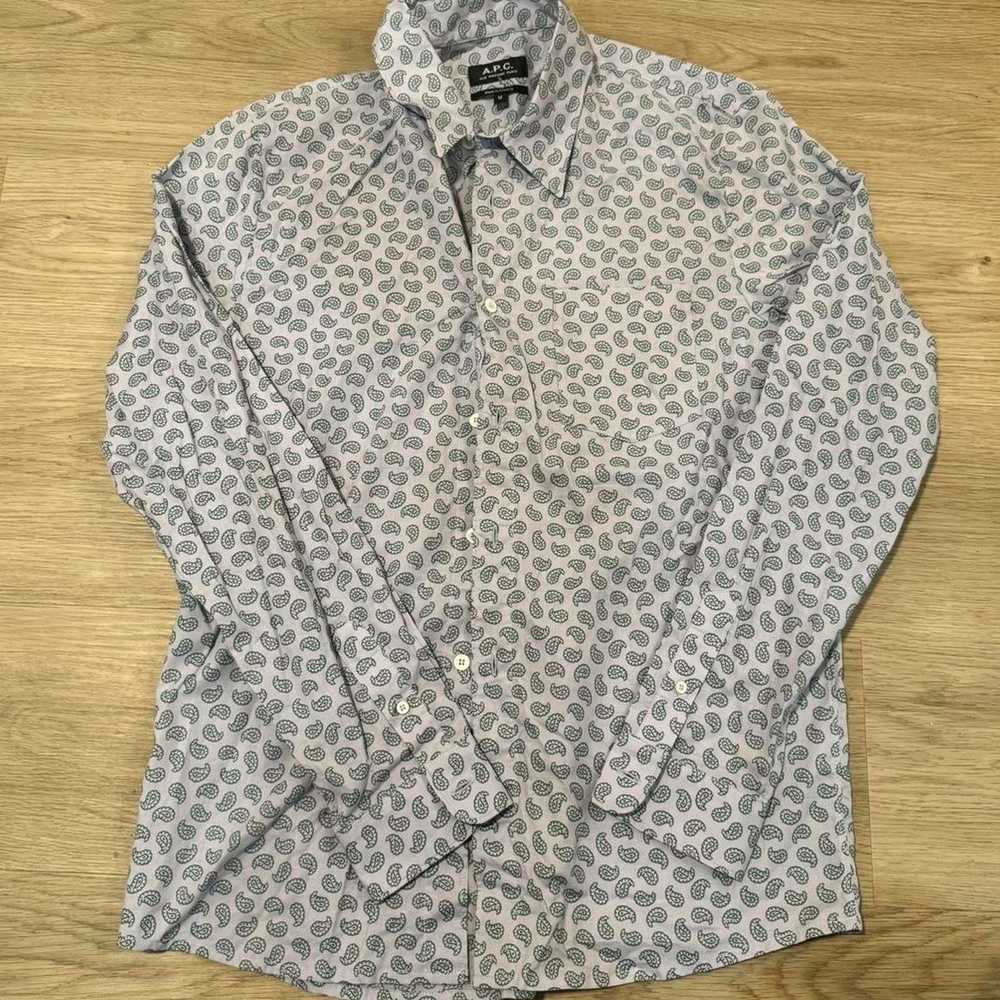 A.P.C. Apc paisley button down shirt - image 1