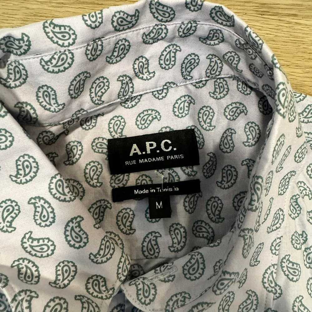 A.P.C. Apc paisley button down shirt - image 2