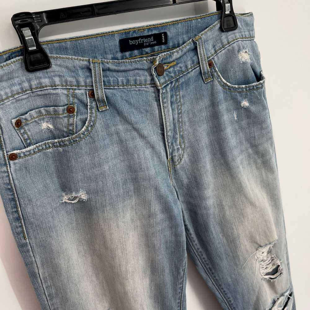 Levi's Levi's 513 Boyfriend Jeans Jr Sz 9 M Faded… - image 4