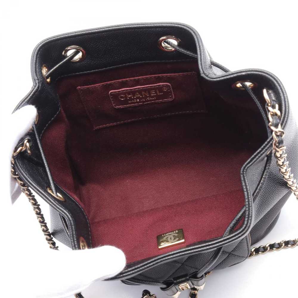 Chanel Chanel CC Caviar Matelasse Bucket Bag Leat… - image 3