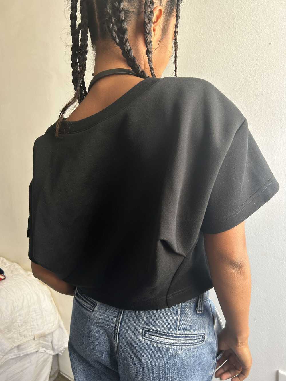 Y-3 × Yohji Yamamoto Puffy neoprene Crop Top Shir… - image 9