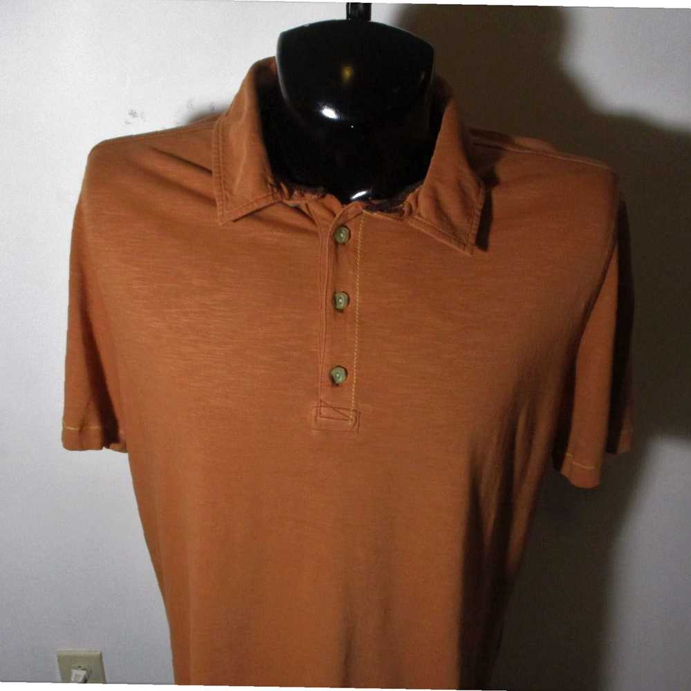 Vintage Carbon 2 Cobalt Rust Toned Short Sleeve P… - image 2