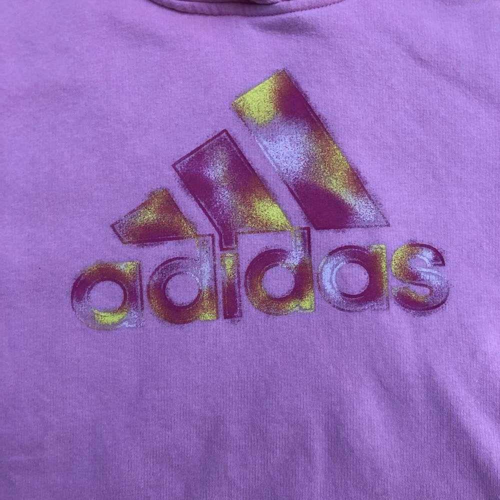 Adidas Women’s Pink/Yellow Adidas Graphic Logo Ho… - image 3