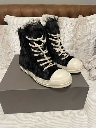 Rick Owens Rick Owens pony hair high ramones