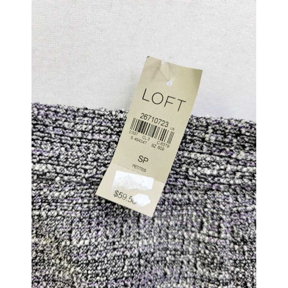 Loft Petite Women's Stretch Tweed A Line Skirt wi… - image 2