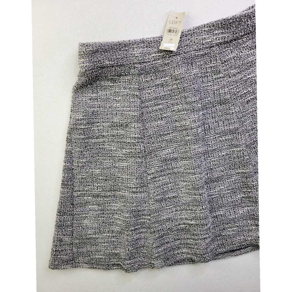 Loft Petite Women's Stretch Tweed A Line Skirt wi… - image 4