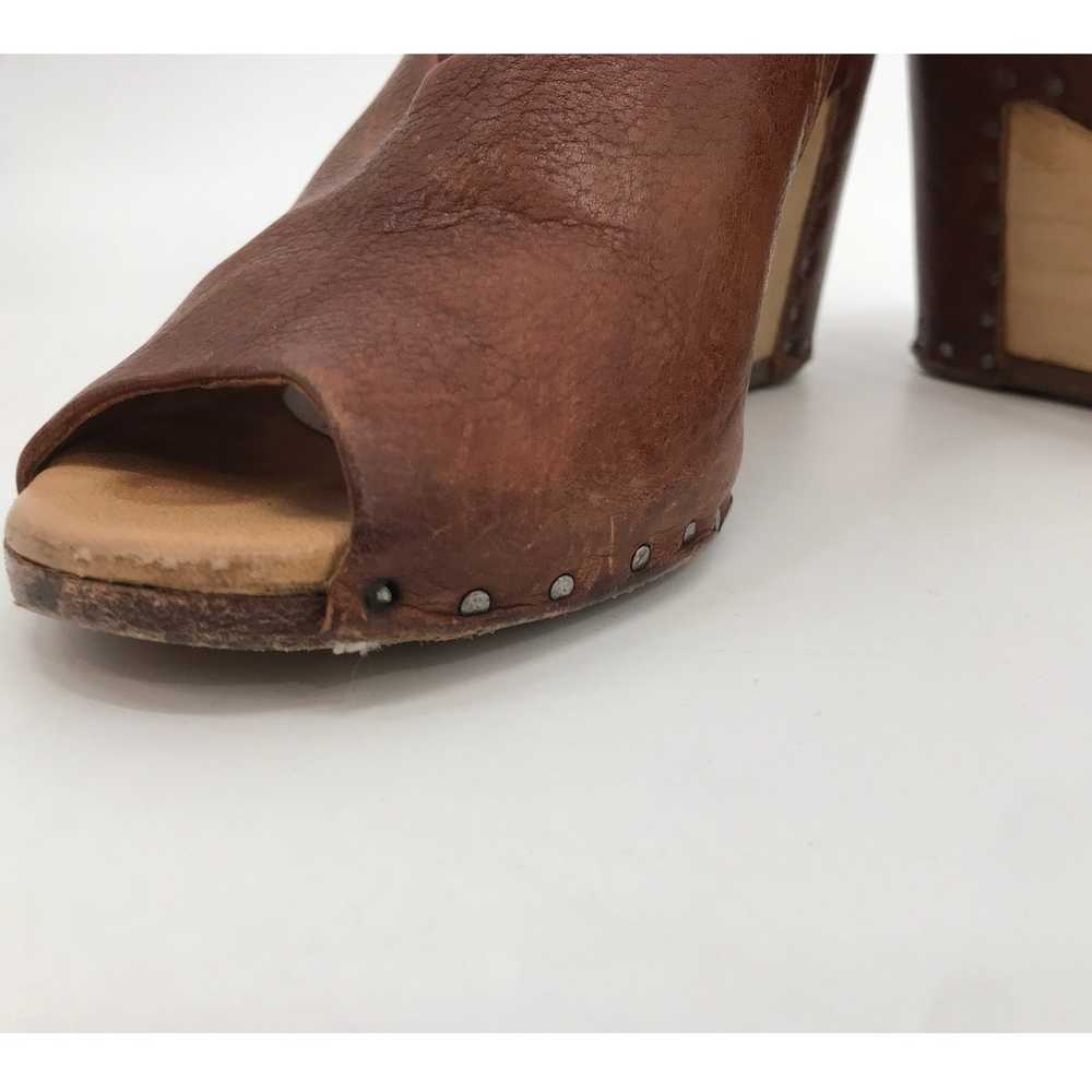 Maison Martin Margiela Brown Leather Nail Head Op… - image 6