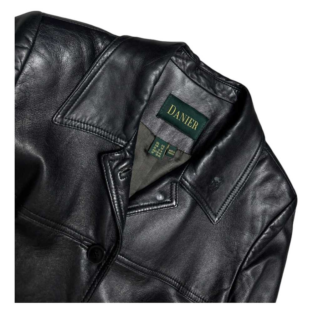 Danier × Leather Jacket Danier GENUINE LEATHER Vi… - image 3