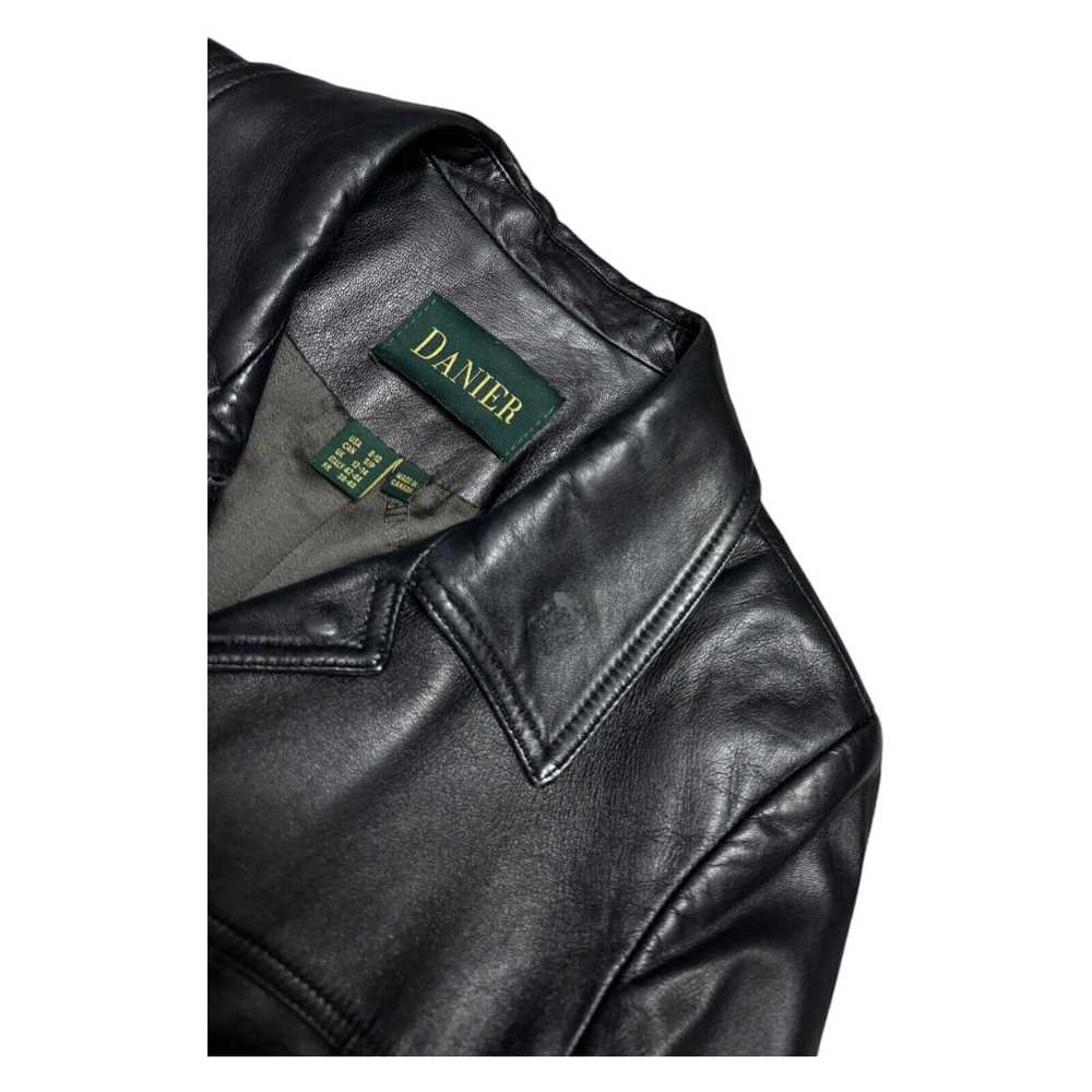 Danier × Leather Jacket Danier GENUINE LEATHER Vi… - image 4