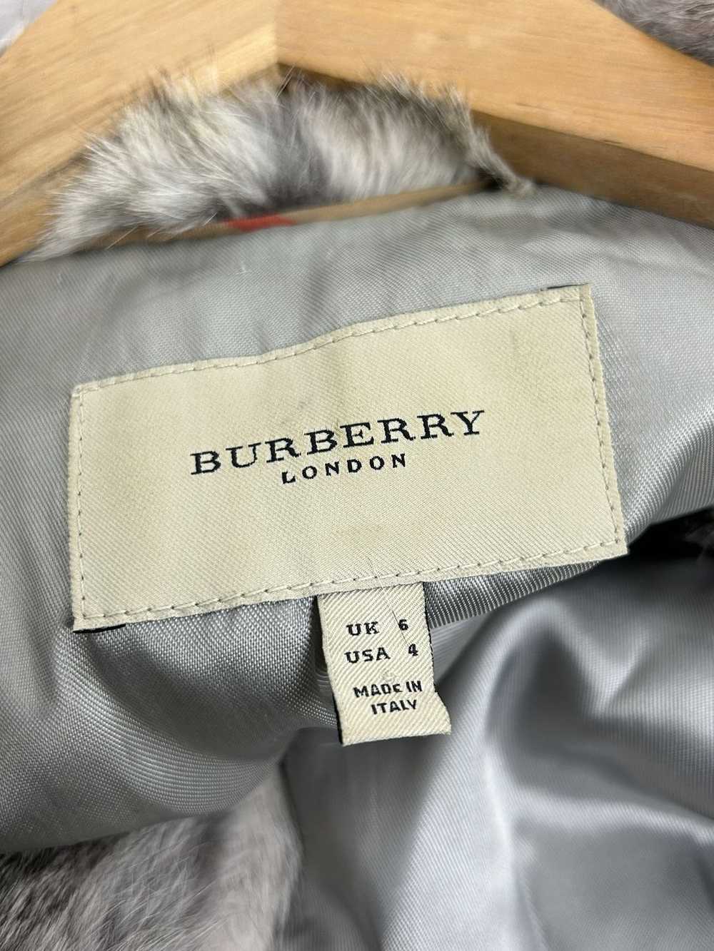 Burberry × Luxury Burberry London Rabbit Fur Vest… - image 11