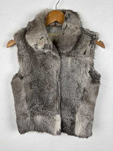 Burberry × Luxury Burberry London Rabbit Fur Vest… - image 1