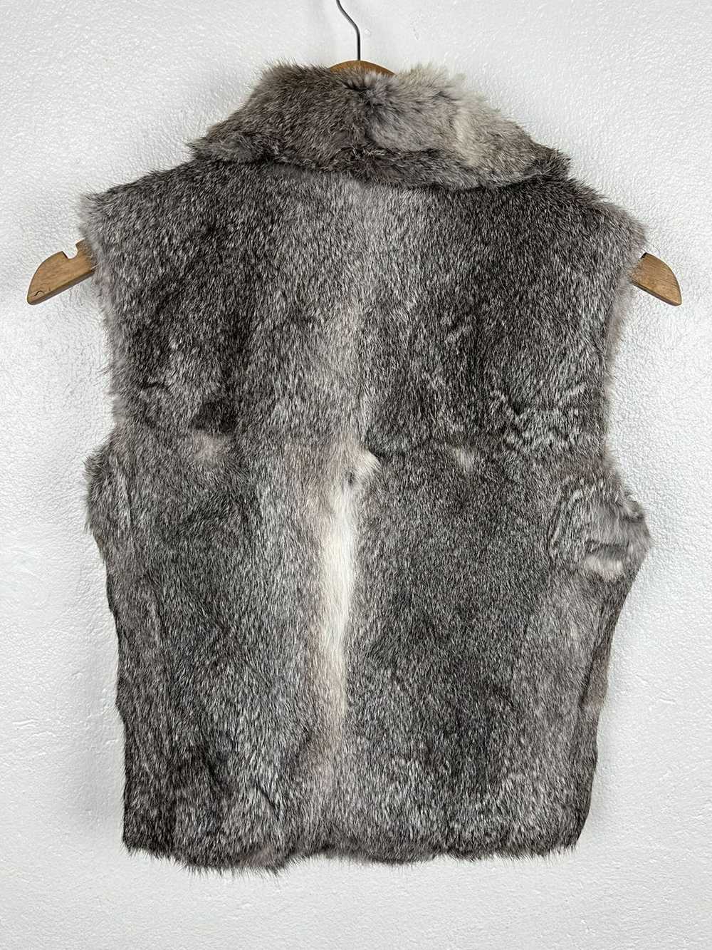 Burberry × Luxury Burberry London Rabbit Fur Vest… - image 7