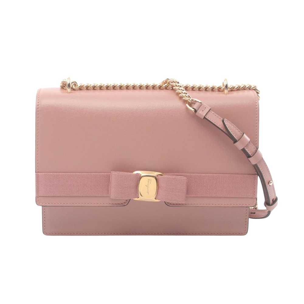 Salvatore Ferragamo Vara Pink Leather Shoulder Ba… - image 1