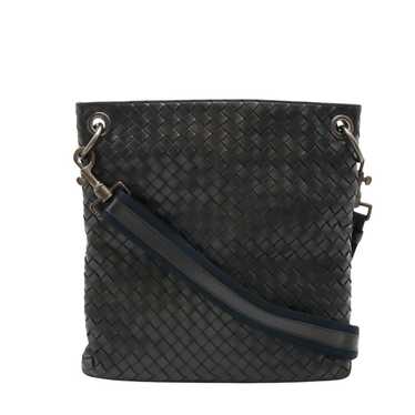 Bottega Veneta Intrecciato Black Leather Shoulder… - image 1