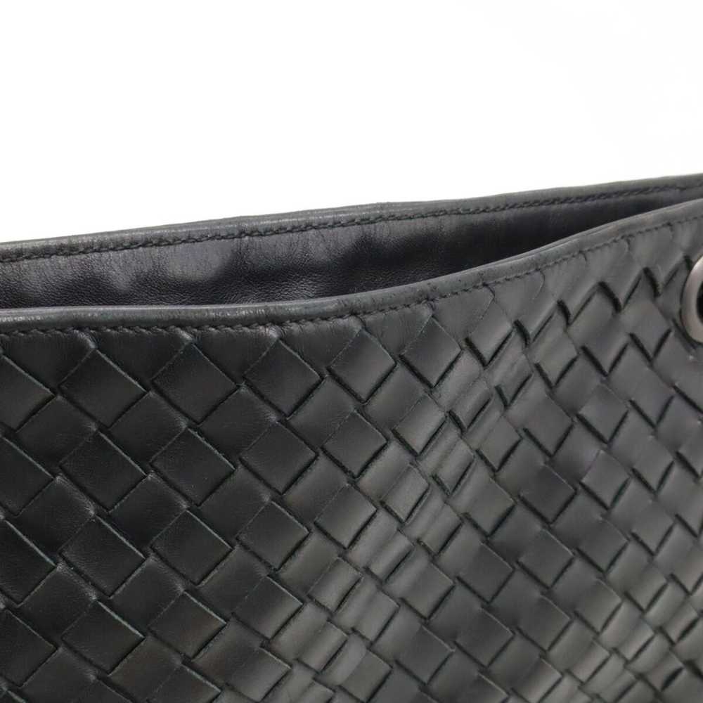 Bottega Veneta Intrecciato Black Leather Shoulder… - image 4