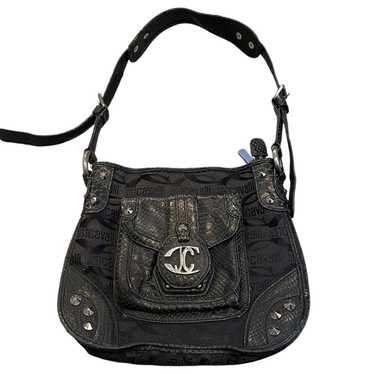 Vintage Just Cavalli Black Studded Shoulder Bag - image 1