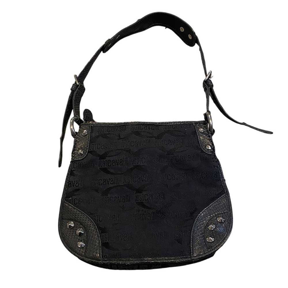 Vintage Just Cavalli Black Studded Shoulder Bag - image 3