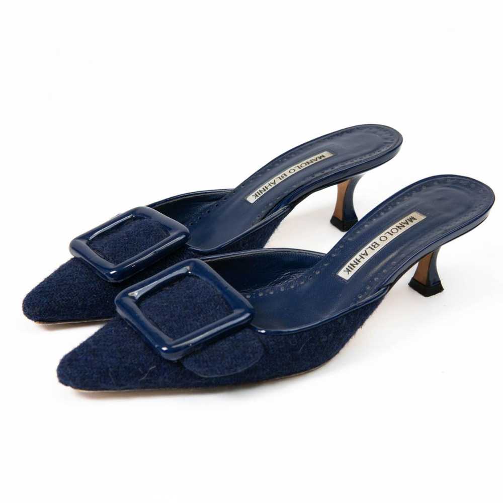 Manolo Blahnik Maysale cloth mules & clogs - image 4