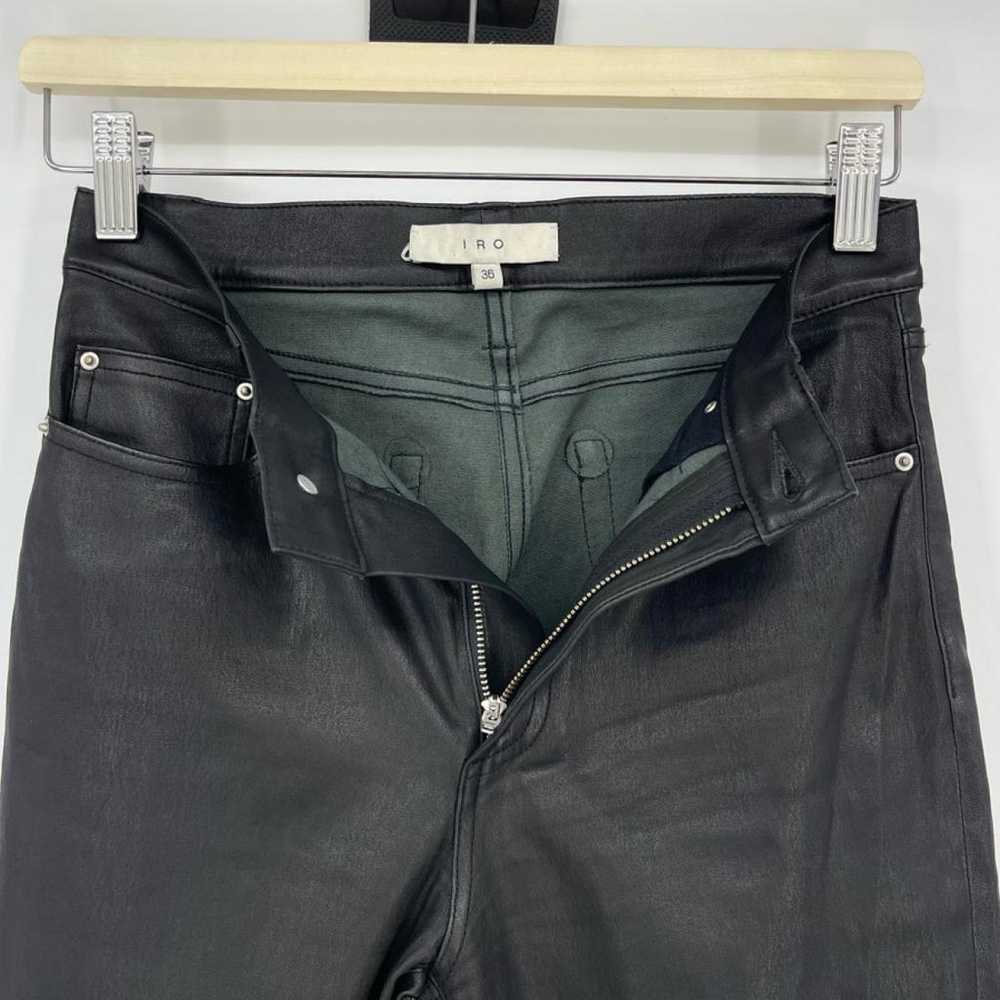 Iro Leather slim pants - image 4