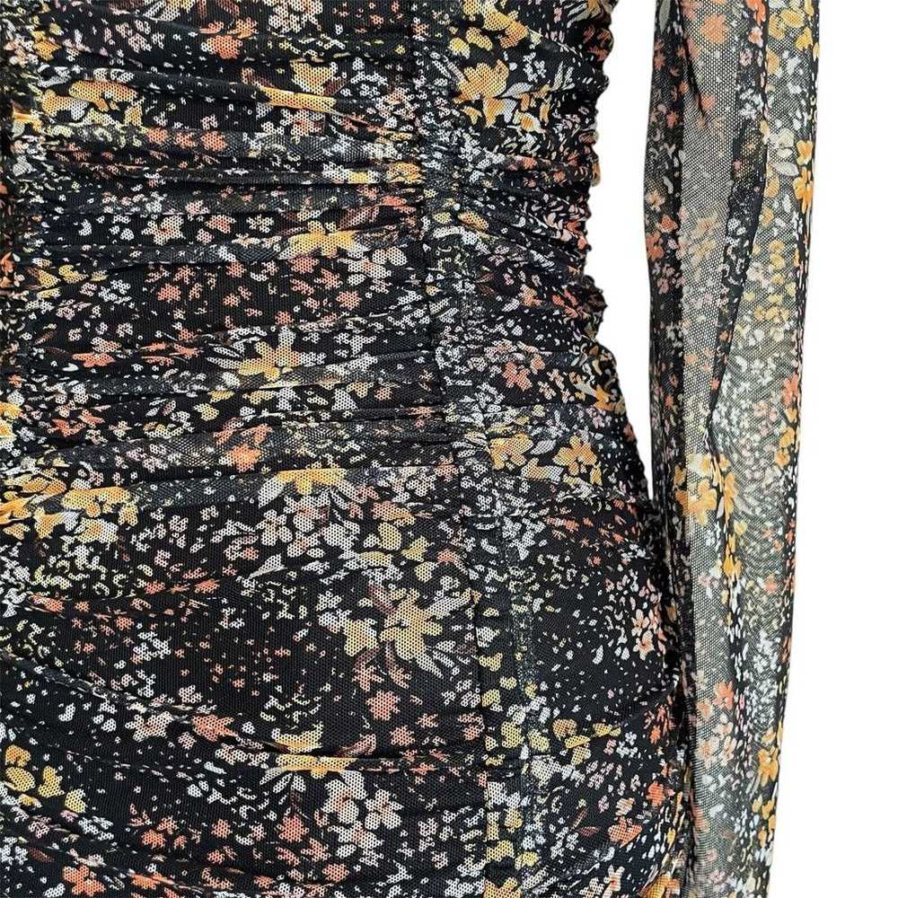 Bcbg Maxazria BCBG Generation Sheer Black Floral … - image 6