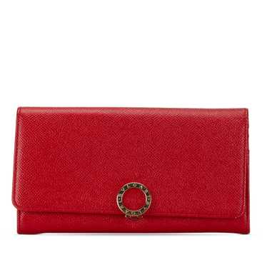 Red Bvlgari Bvlgari Bvlgari Leather Continental Lo