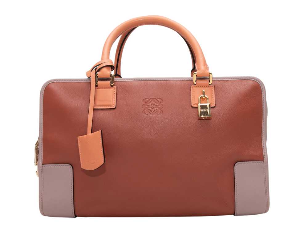 Orange & Mauve Loewe Amazona 35 Handbag - image 1