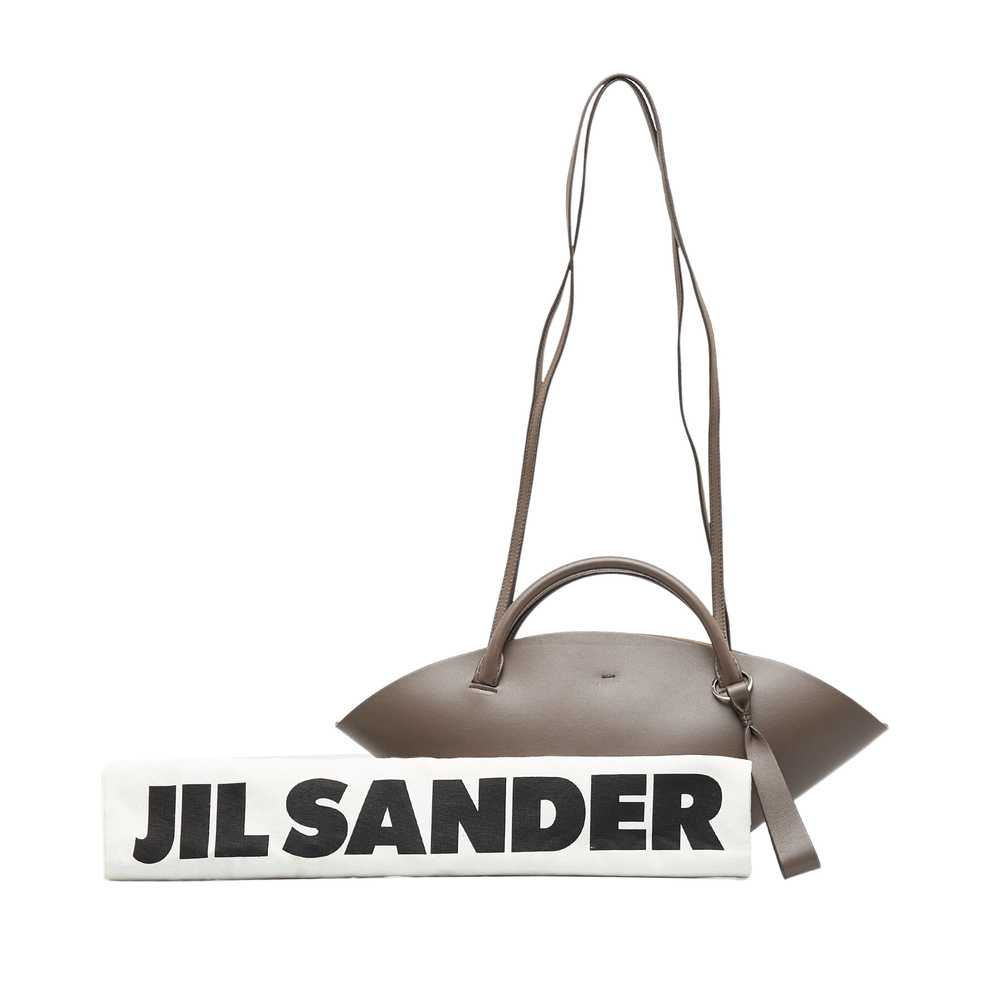 Brown Jil Sander Sombrero Leather Satchel - image 6