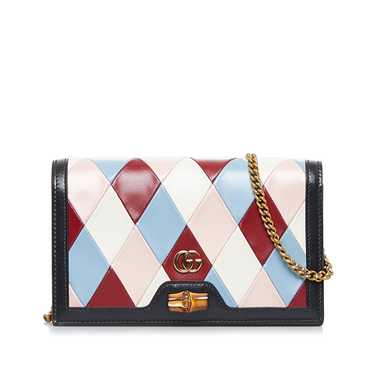 Multicolor Gucci Lovelight Bamboo Wallet on Chain… - image 1