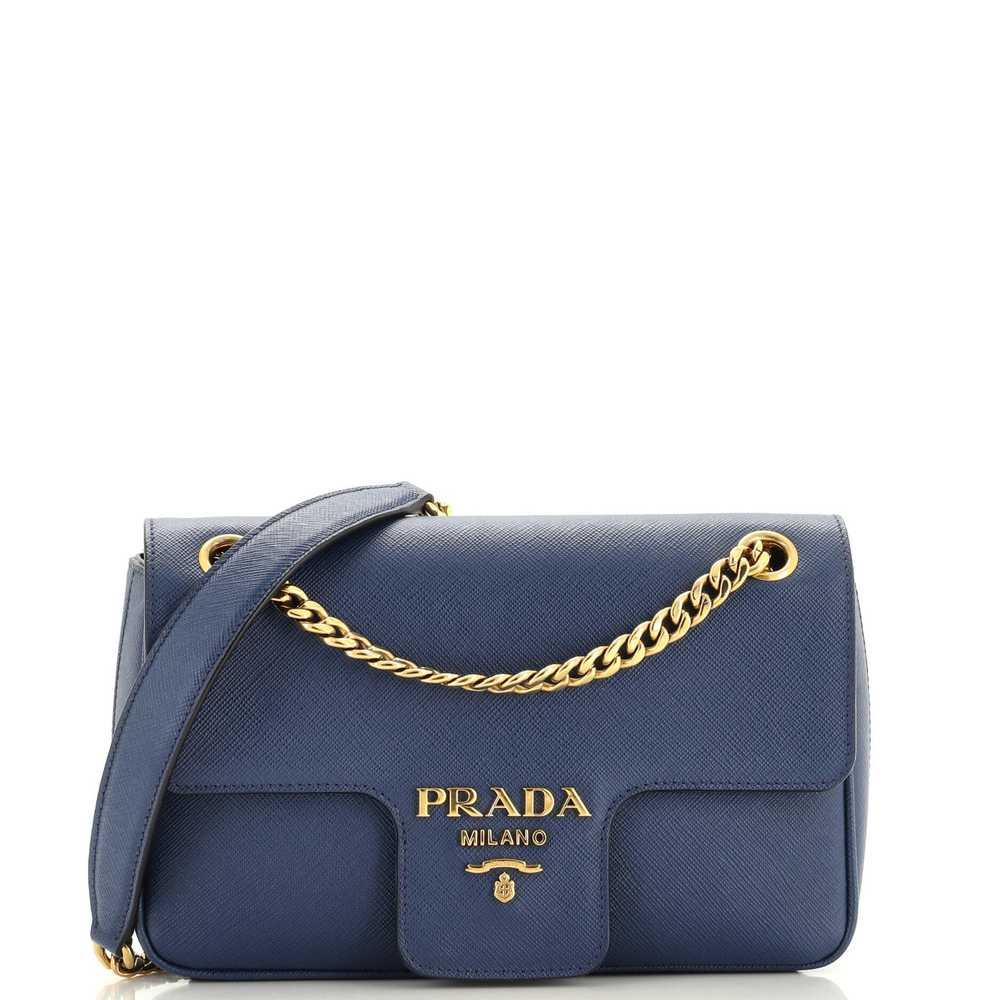 PRADA Pattina Flap Shoulder Bag Saffiano Leather … - image 1