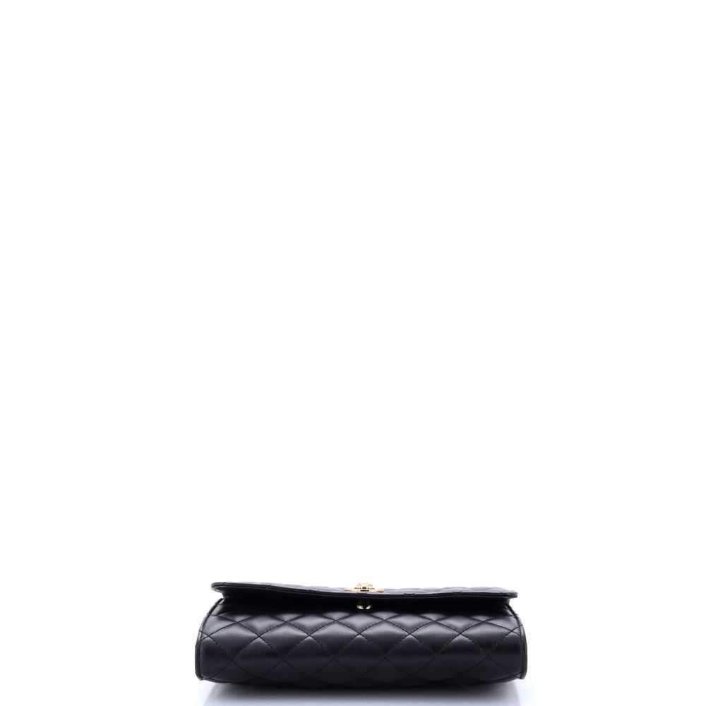 VERSACE Icon Wallet on Chain Quilted Leather - image 4