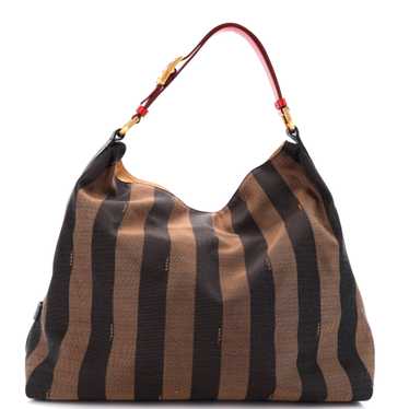 FENDI Hobo Pequin Canvas Large