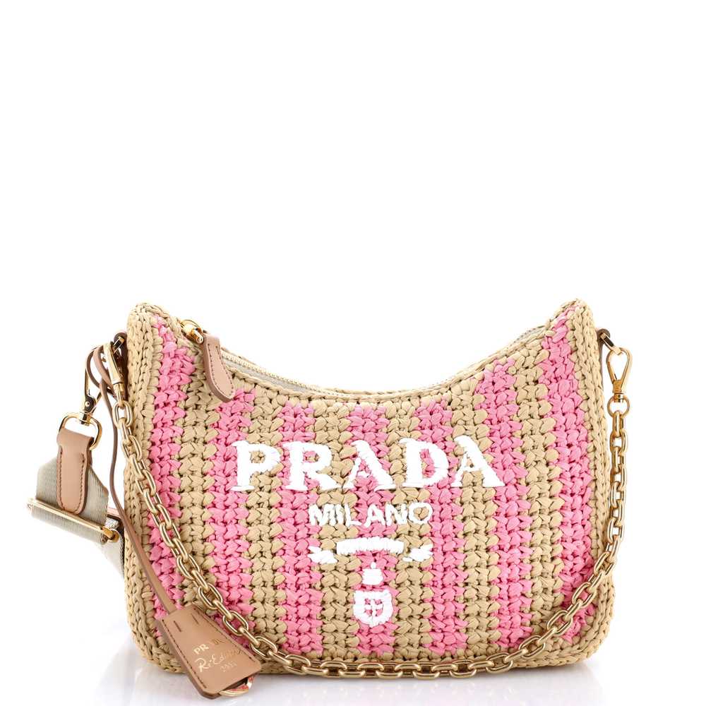 PRADA Re-Edition 2005 Shoulder Bag Raffia Small - image 1