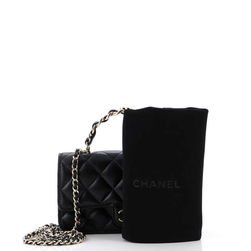 CHANEL Classic Single Flap Chain Top Handle Bag Q… - image 2