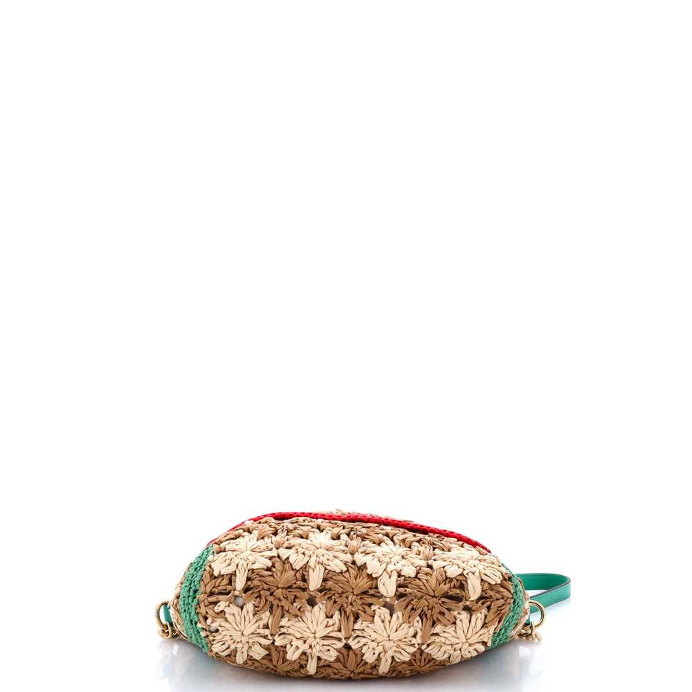 GUCCI GG Marmont Flap Bag Raffia Small - image 4