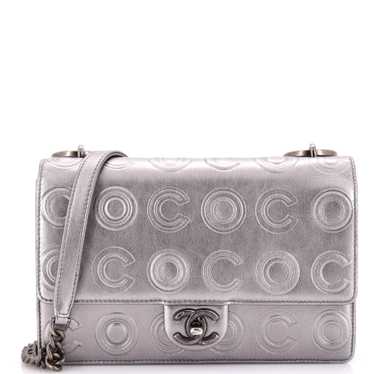 CHANEL Cocoallover Flap Bag Embossed Calfskin Sma… - image 1